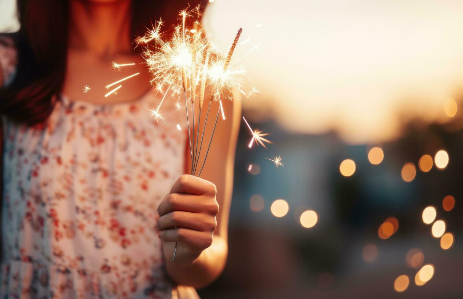 ai generado usted no ver fuegos artificiales en el cielo en Navidad, foto