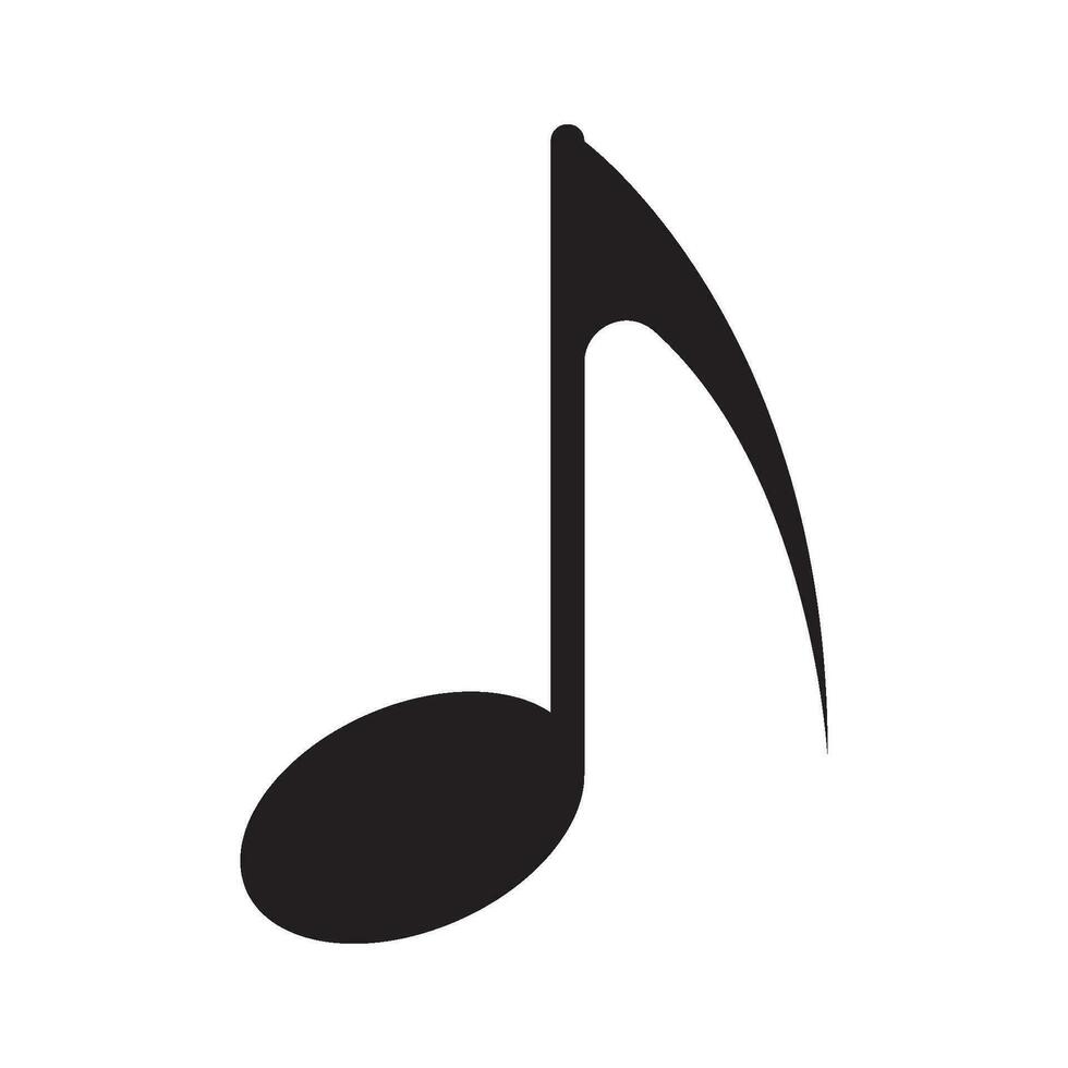 Musical note icon vector
