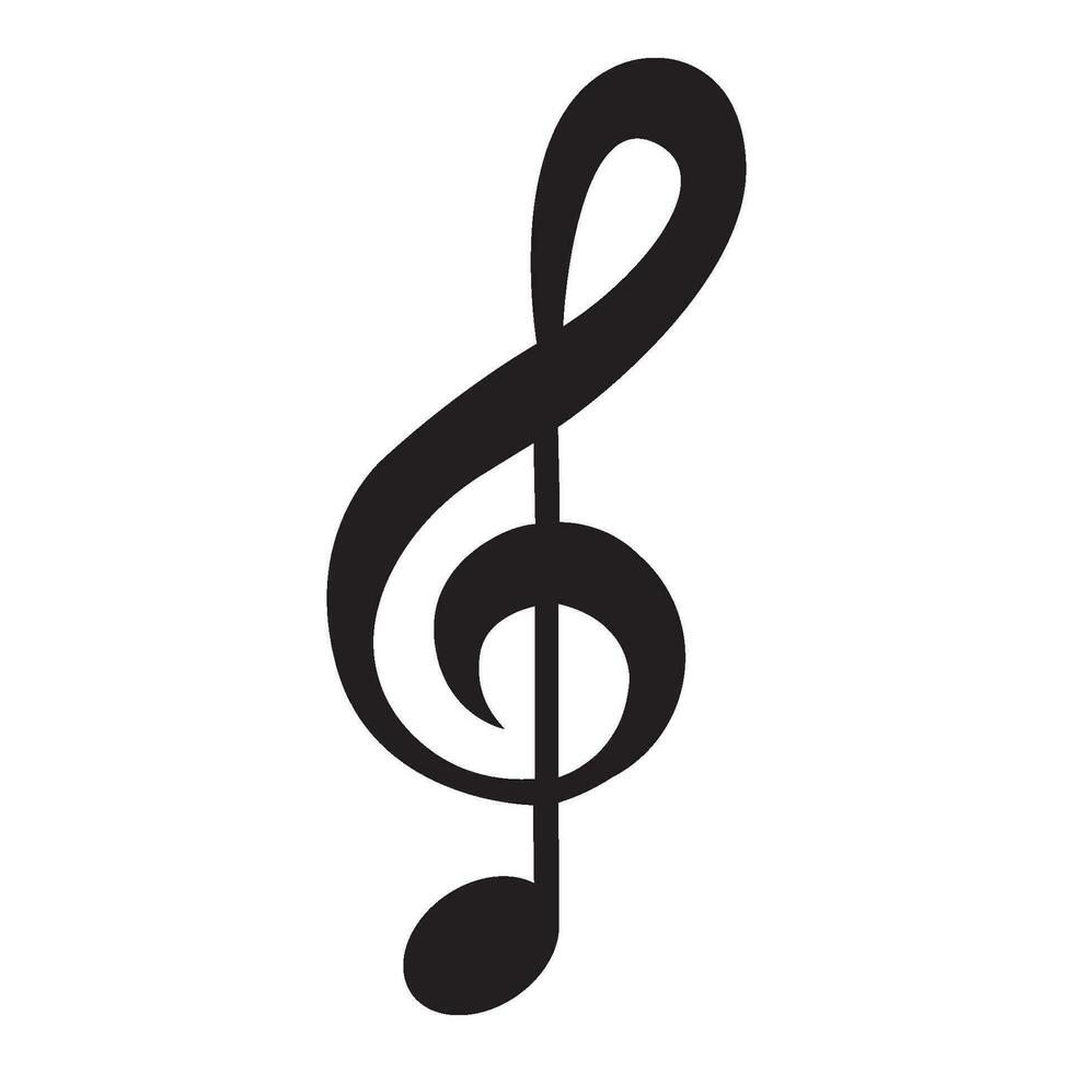 Musical note icon vector