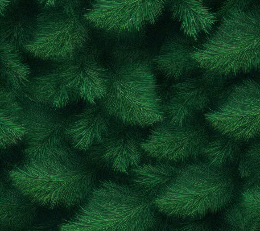AI generated a fir tree branch in background photo
