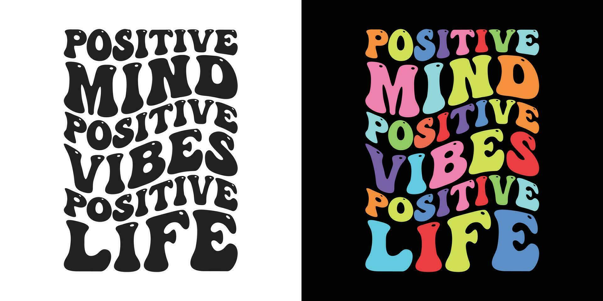 Stylish Wavy Groovy trendy minimalist typography t shirt design. Motivational famous quotes typography t shirt design. printing, typography, and calligraphy vector
