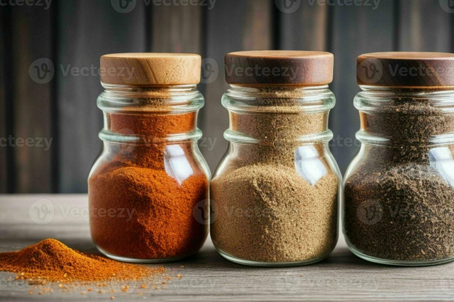 AI generated Spices in a jar. Pro Photo