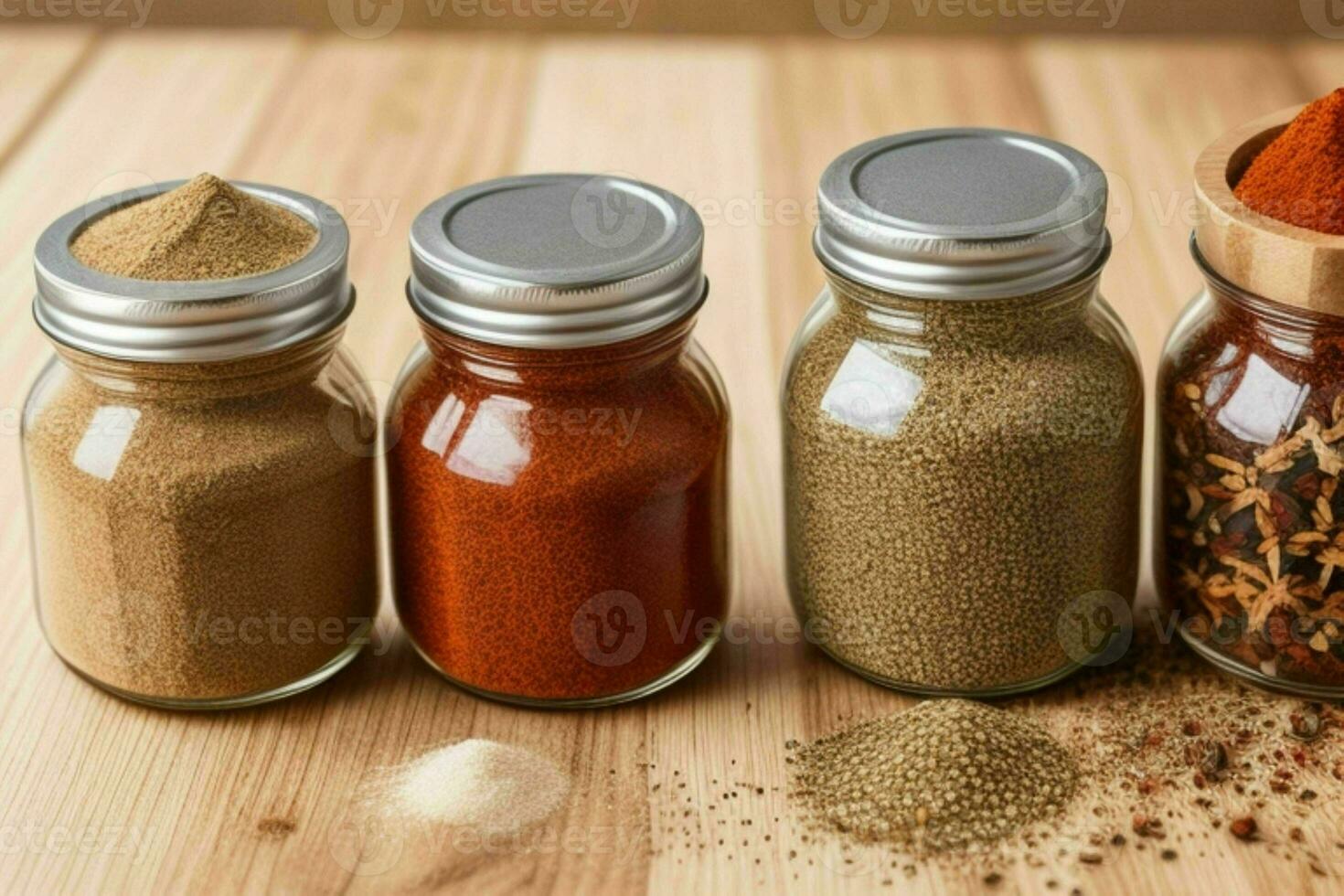 AI generated Spices in a jar. Pro Photo