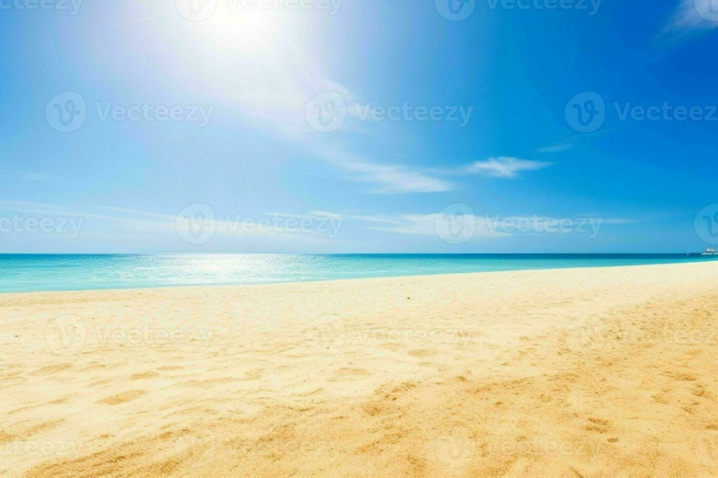 ai generado cielo y arena de el playa. Pro foto