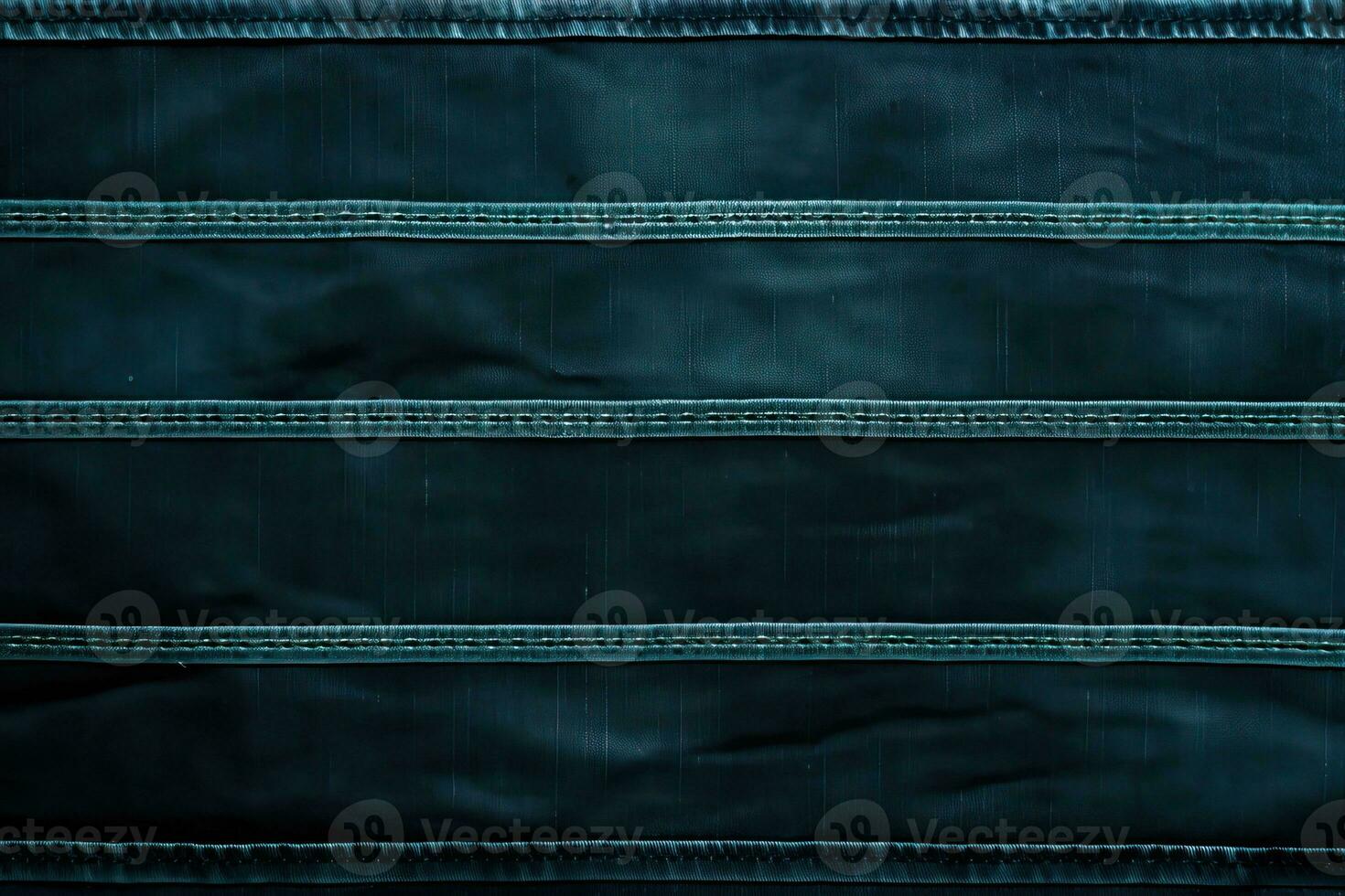 AI Generated blue denim background with stitching and pockets photo