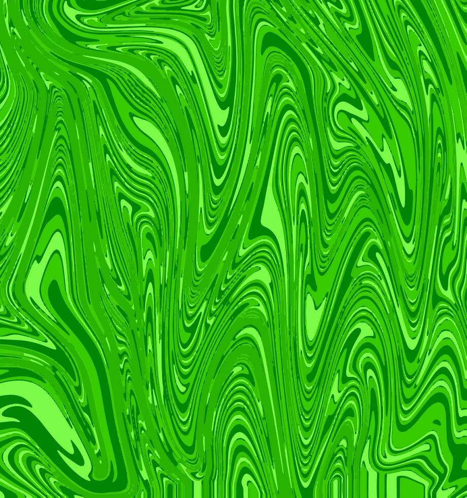 Vector illustration. Abstract wavy background in green and dark green tones. Spring concept.