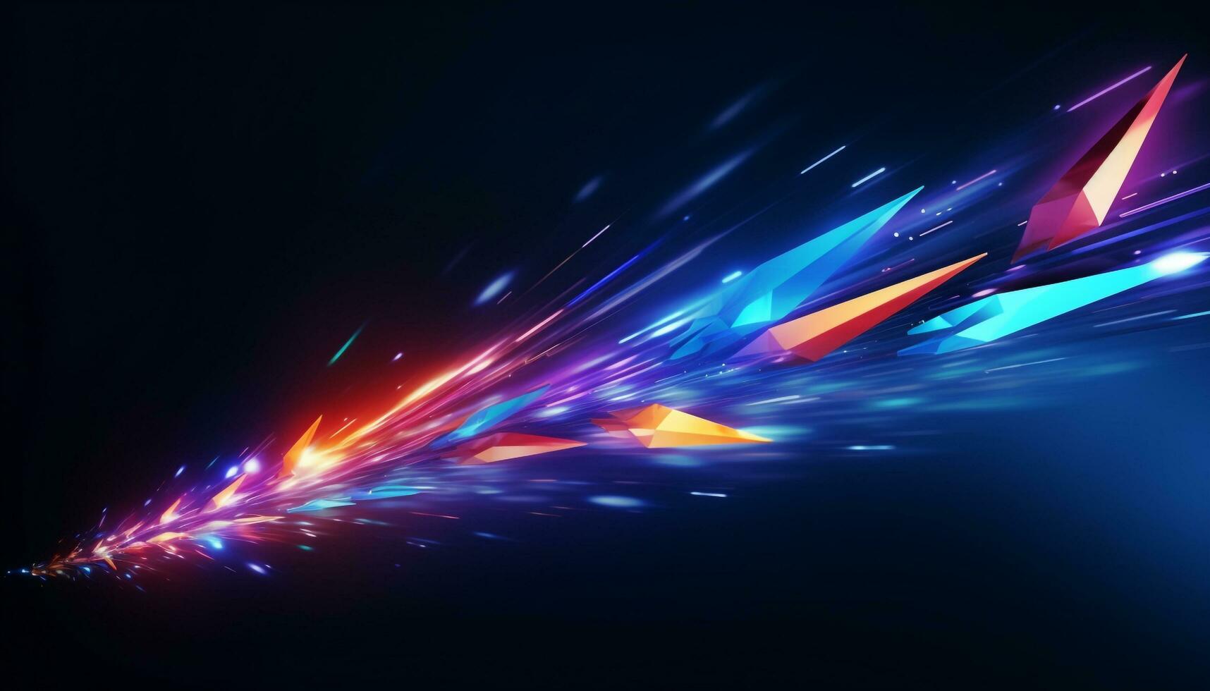 AI generated Modern abstract arrows High-speed technology move photo