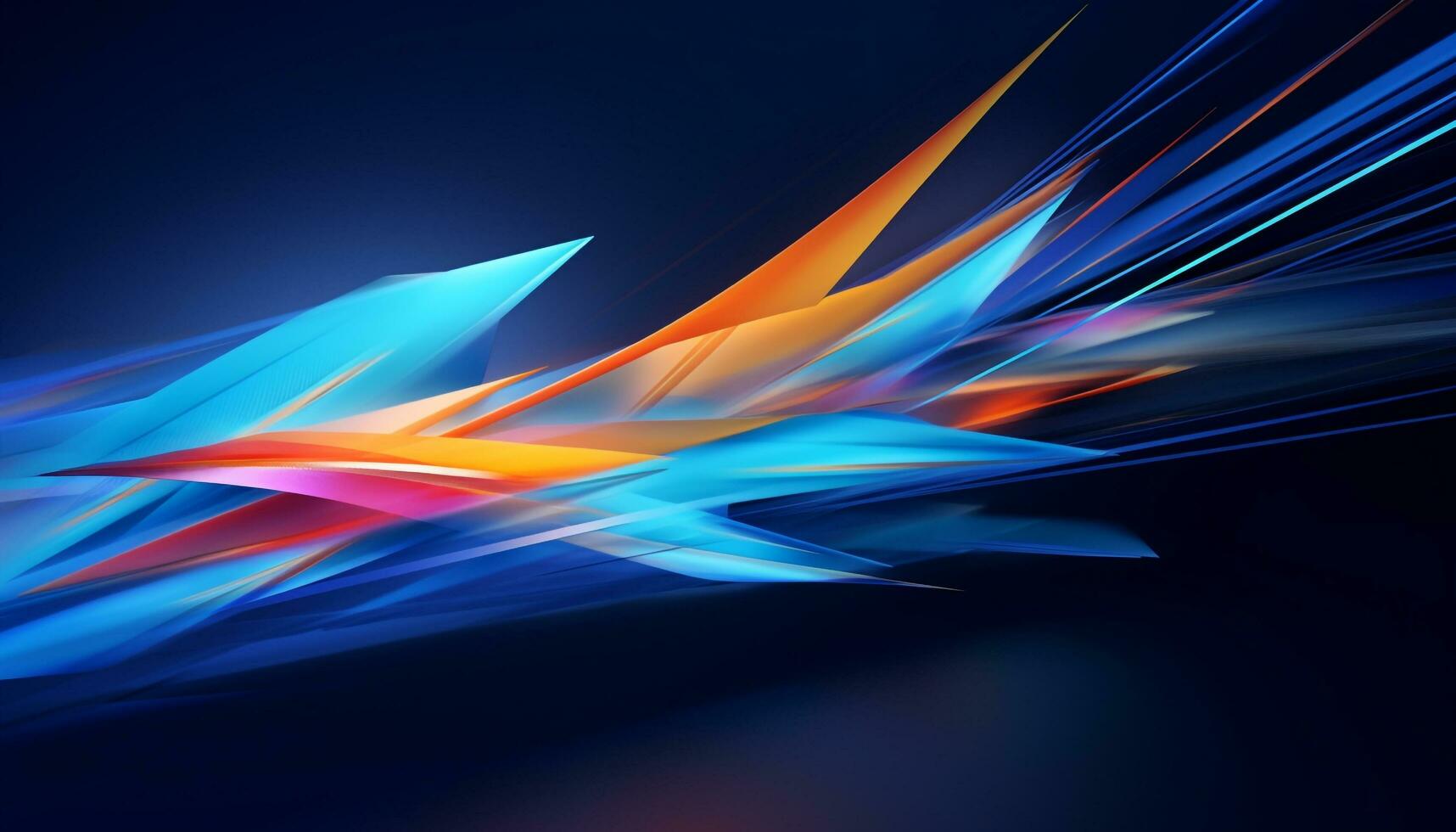 AI generated Modern abstract arrows High-speed technology move photo