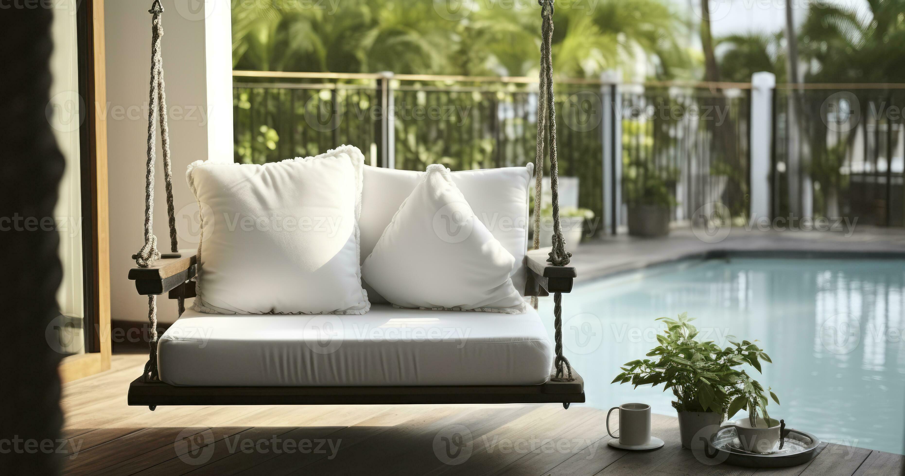Corner sales porch swing