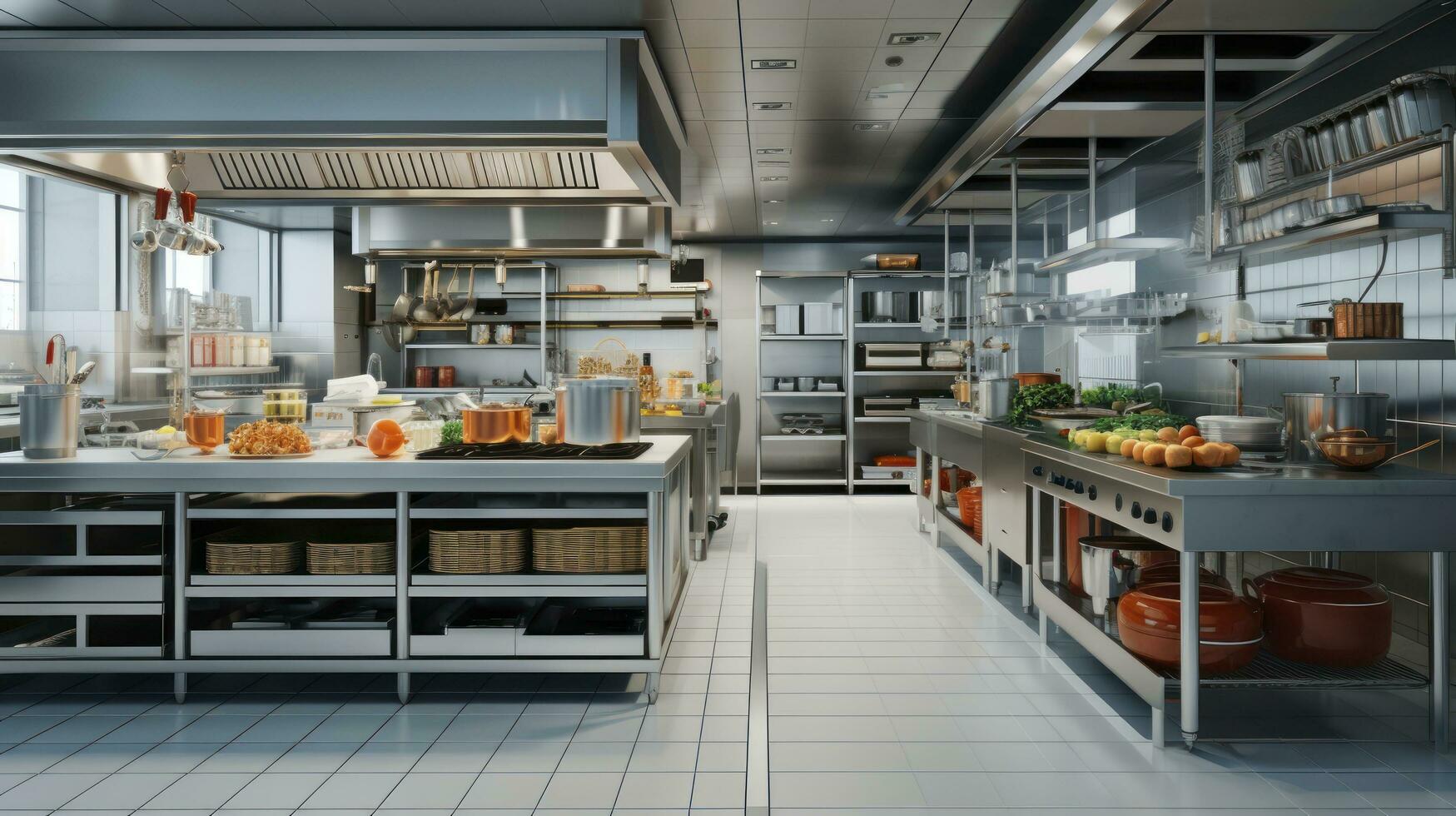 AI generated Flavors and Innovations - A Comprehensive Exploration of Commercial Kitchens, State-of-the-Art Tools, and Exceptional Food Ingredients photo