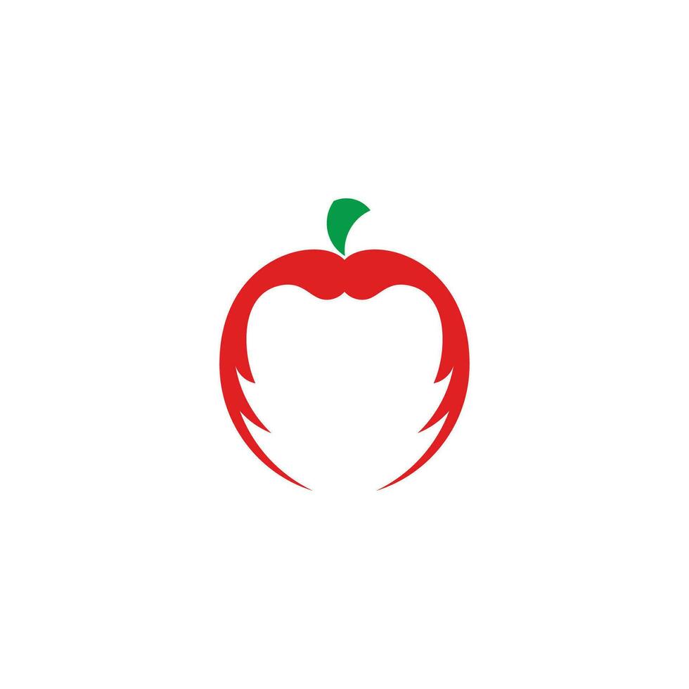 apple tomatoes red abstract geometric symbol vector