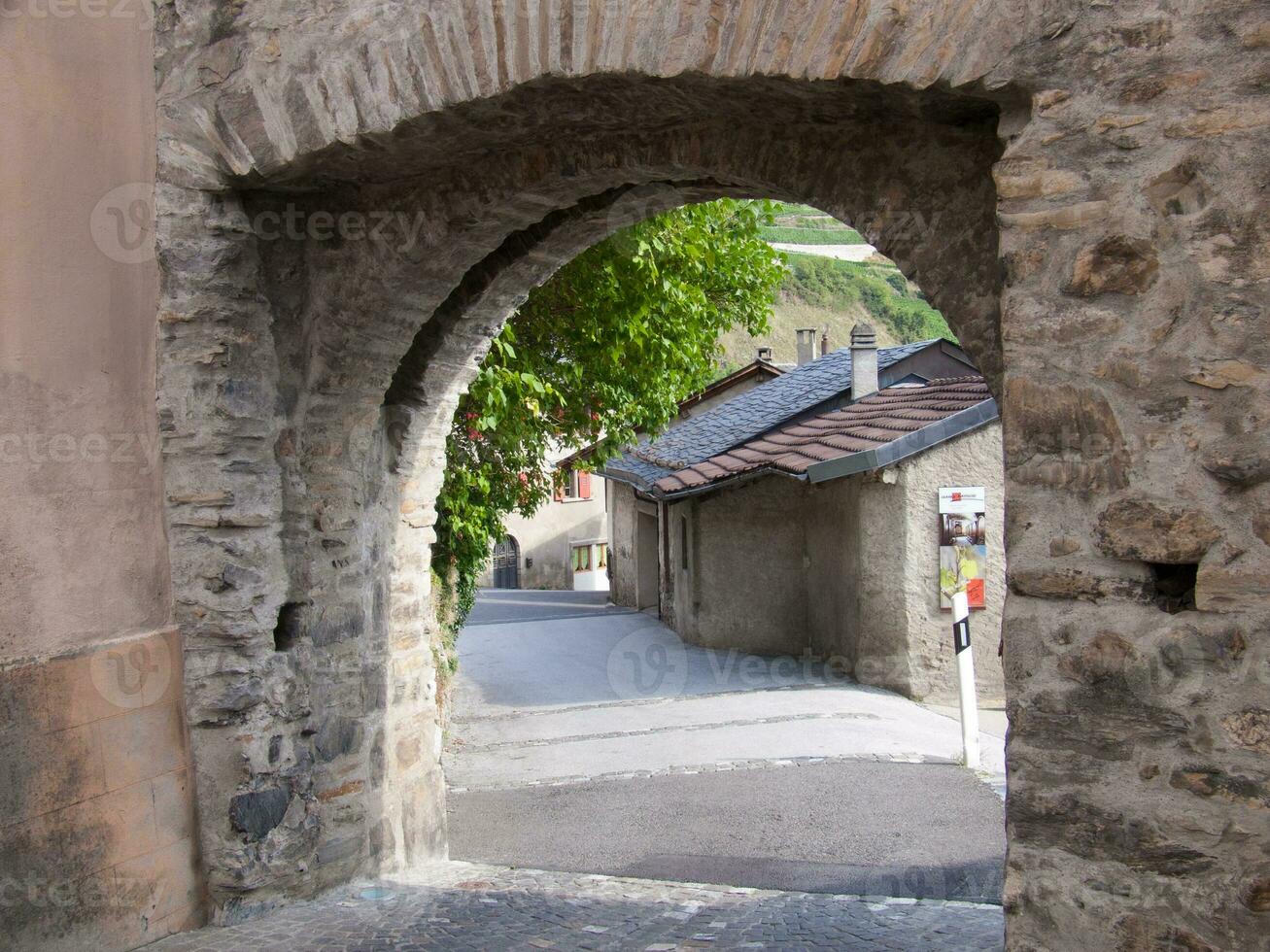 a stone archway photo