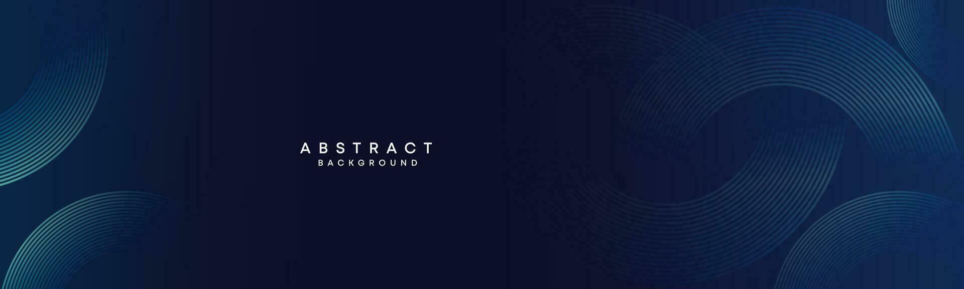 Abstract Dark Blue Waving circles lines Technology Background. Modern gradient with glowing lines shiny geometric shape and diagonal, for brochure, cover, poster, banner, website, header vector