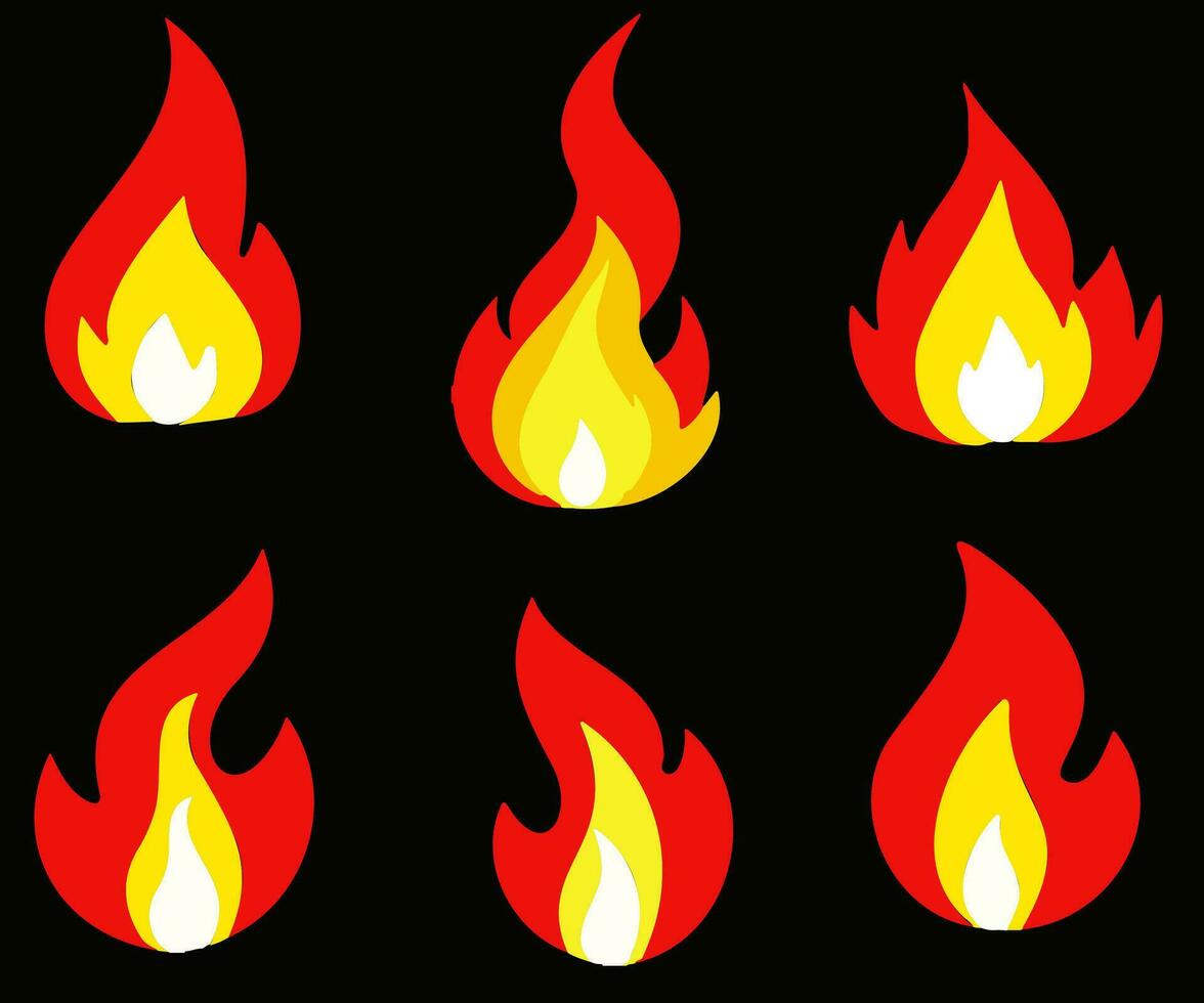 Fire icon vector