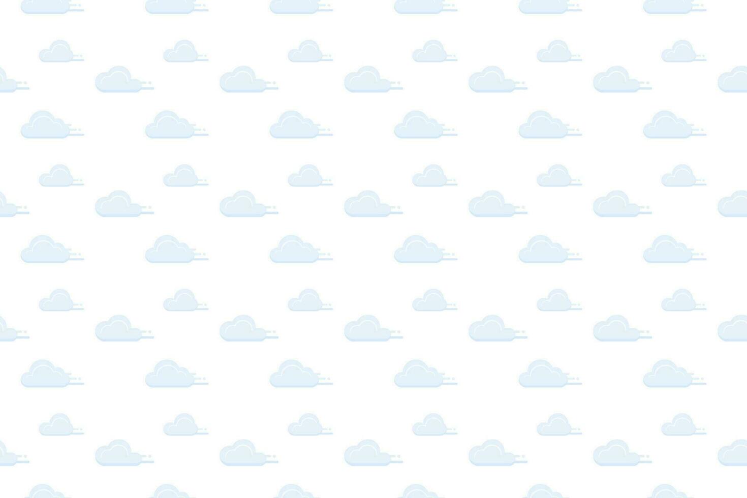 set of cloud vector as seamless pattern background