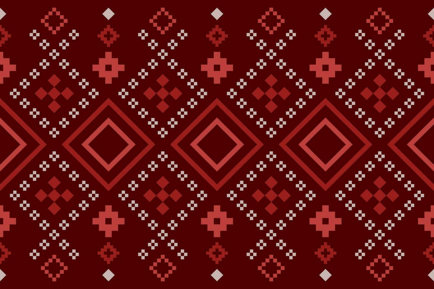 rojo tradicional étnico modelo cachemir flor ikat antecedentes resumen azteca africano indonesio indio sin costura modelo para tela impresión paño vestir alfombra cortinas y pareo de malasia vector