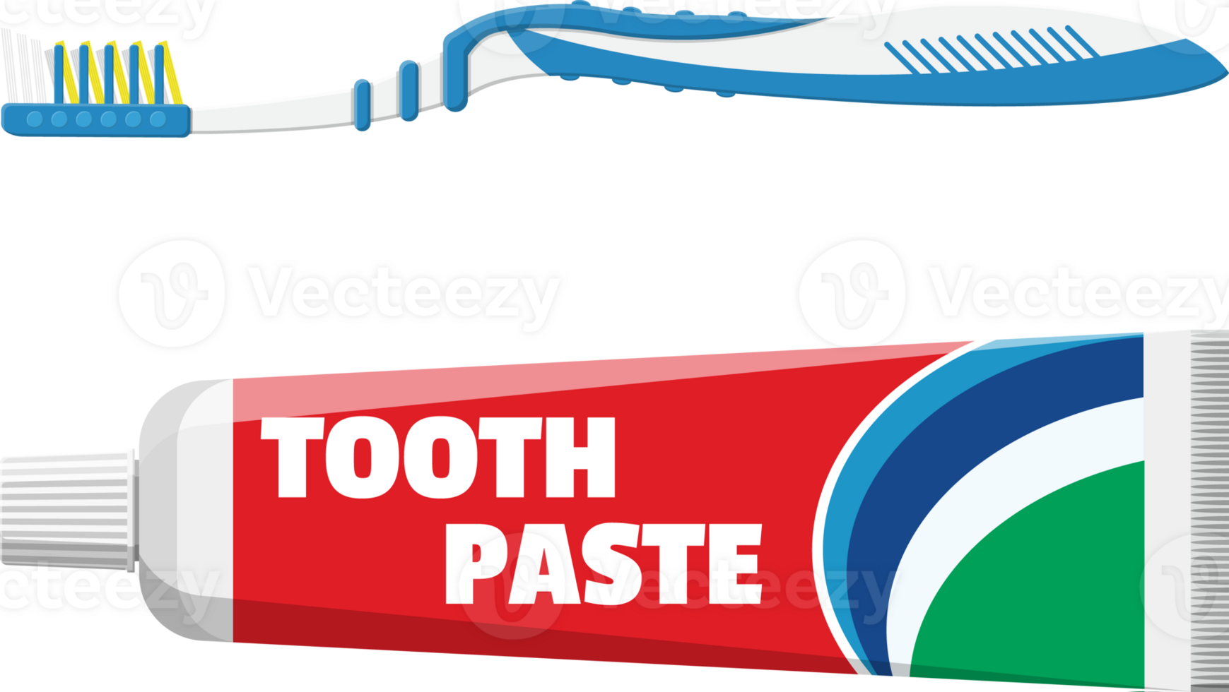 Modern container with toothpaste png