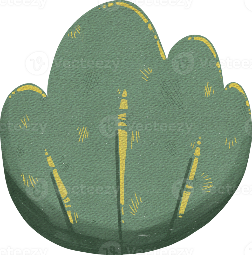 Bush in forest. png
