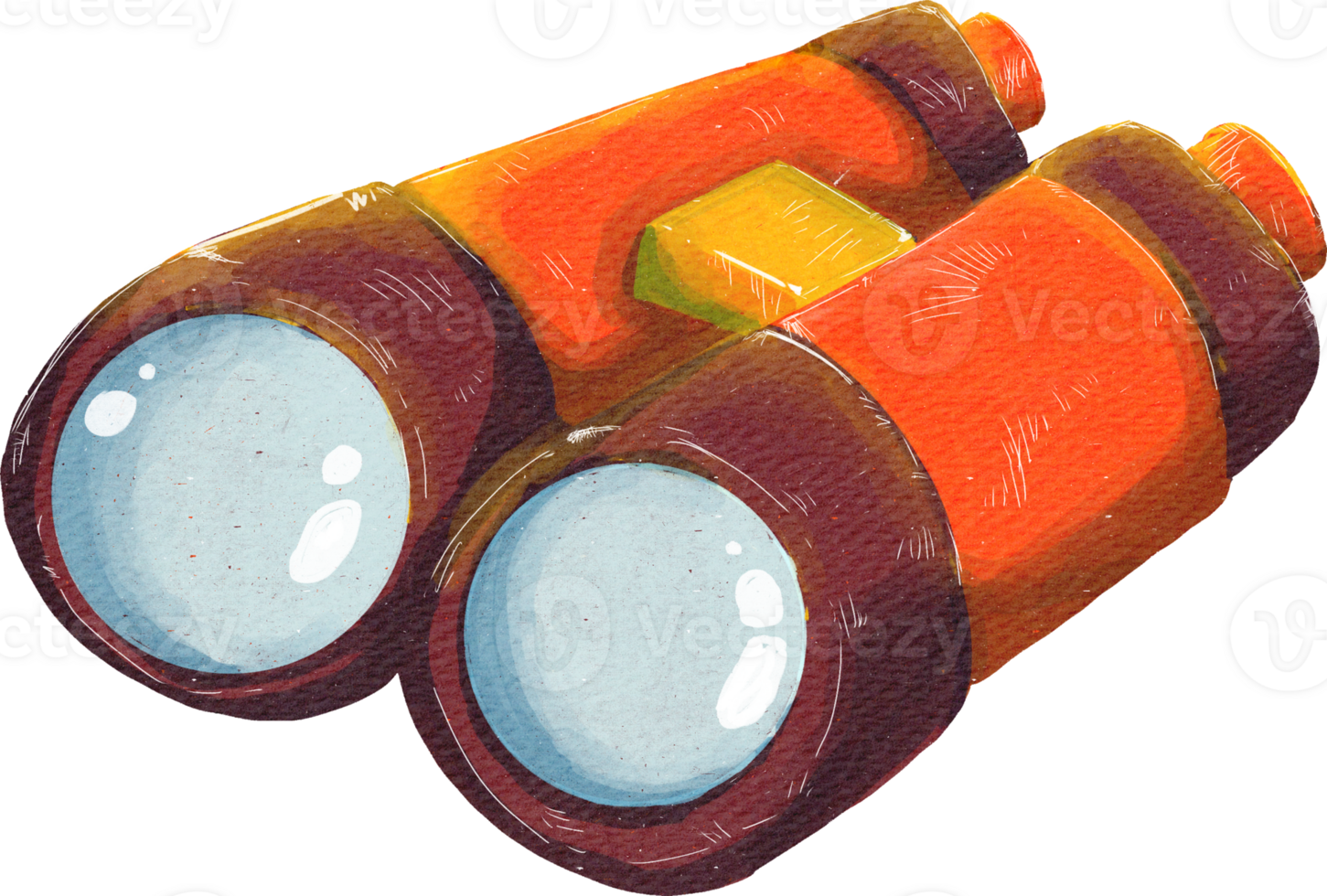 Watercolor binoculr cute. png