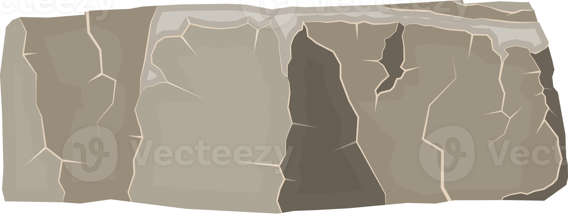 Grey stone, rock or boulder png