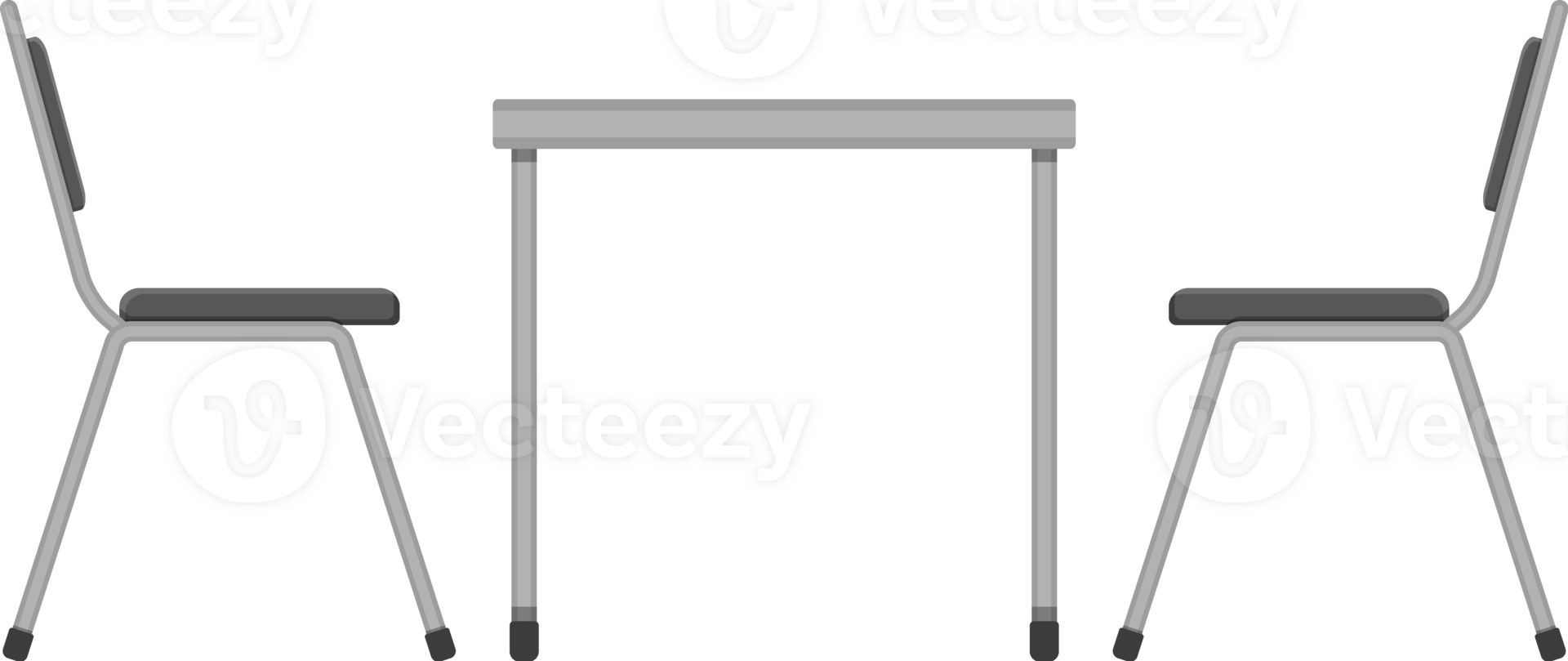 Table and chair, restaurant furniture png