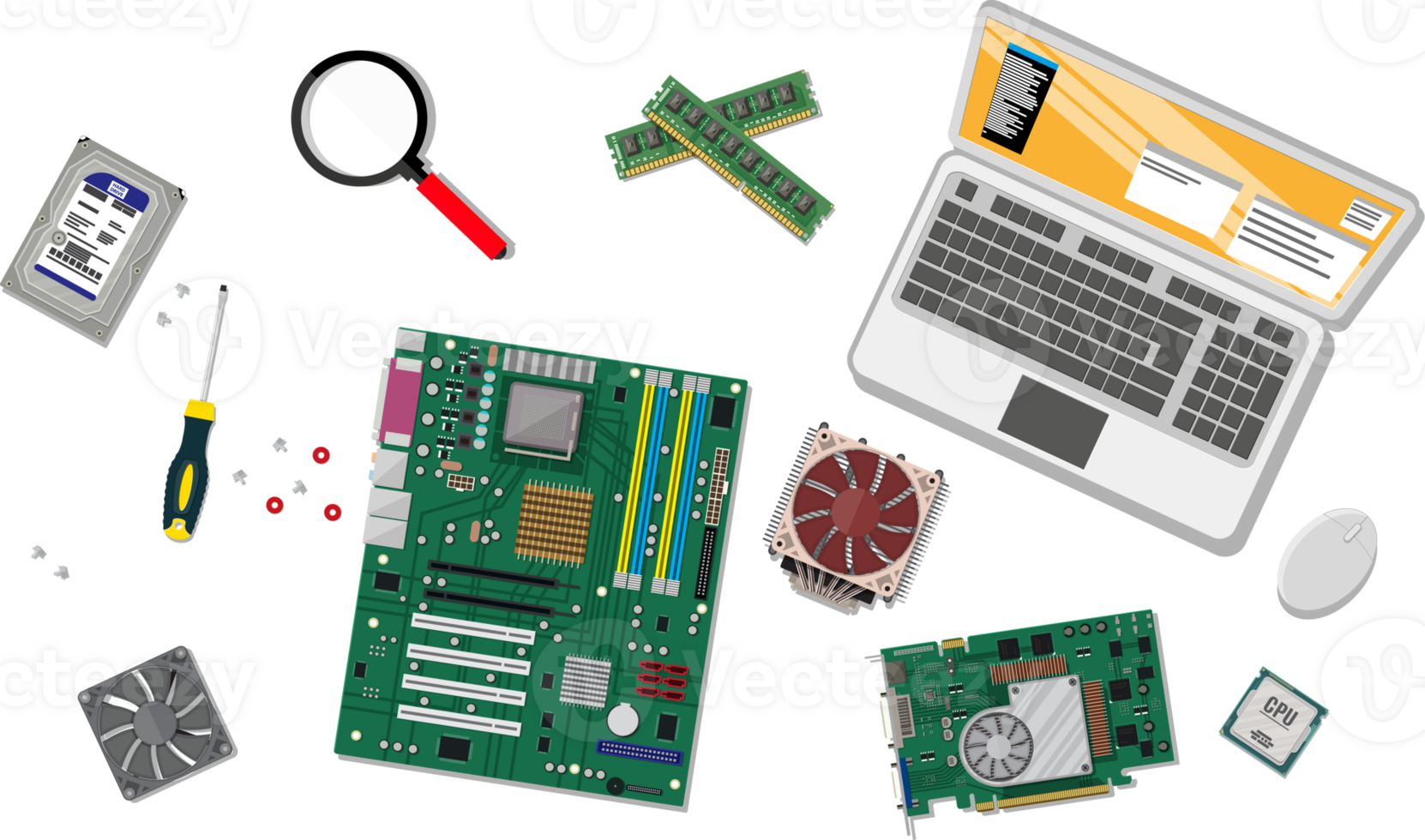 Assembling PC, personal computer hardware png