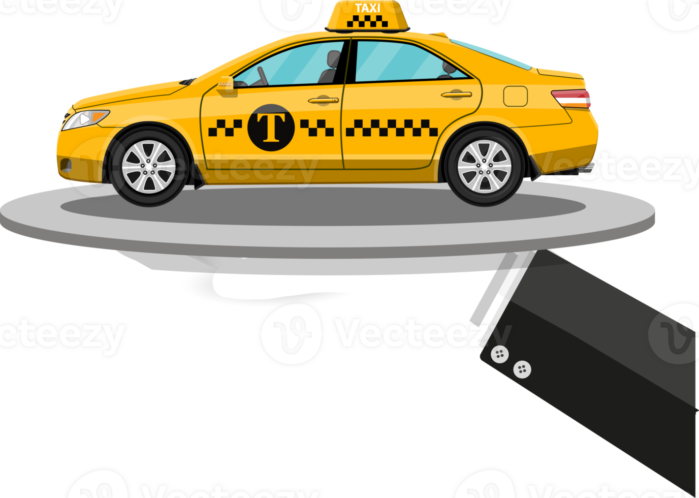 Taxi service concept png