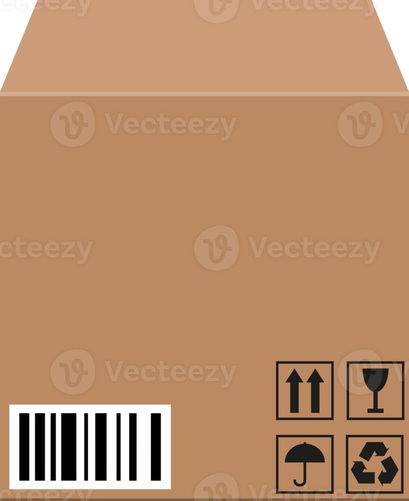 Cardboard box for transportation png
