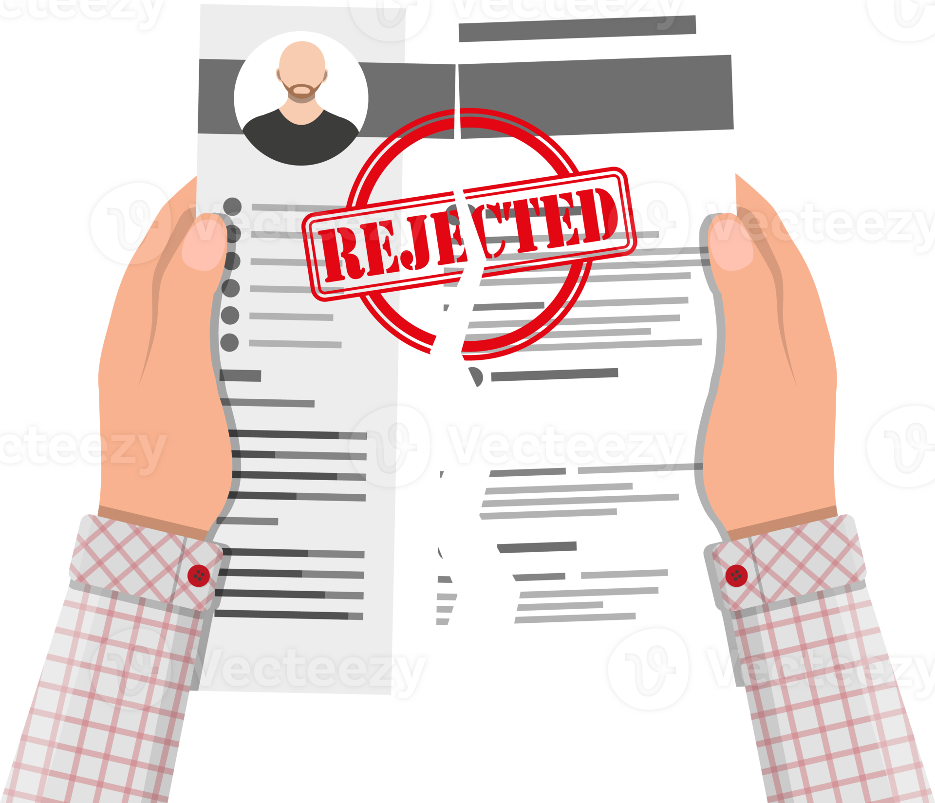 Hands Torn In Half Cv Profile Rejected Resume 35857460 PNG when-your-friend-visa-gets-rejected-youtube