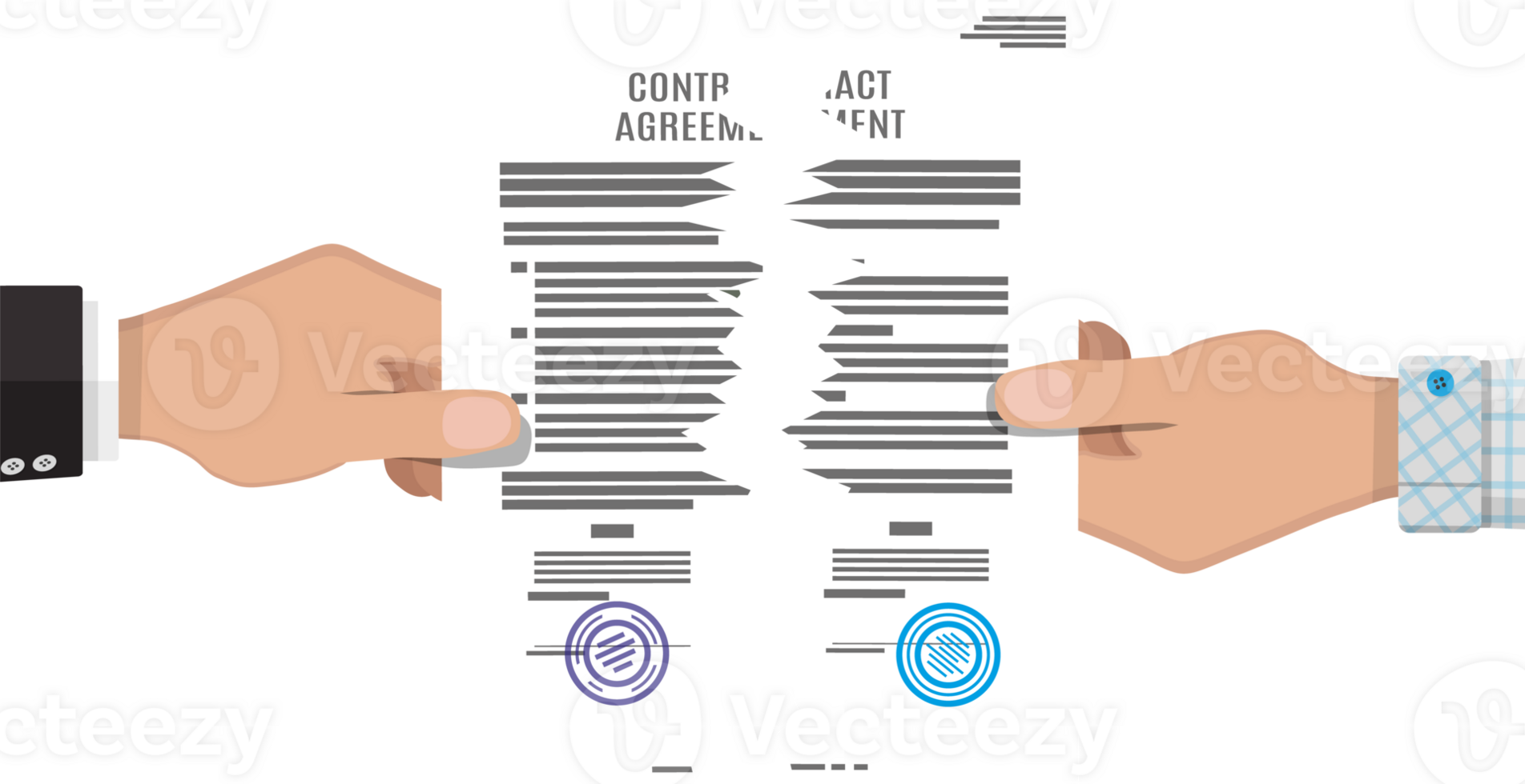 Tearing apart contract, contract termination png