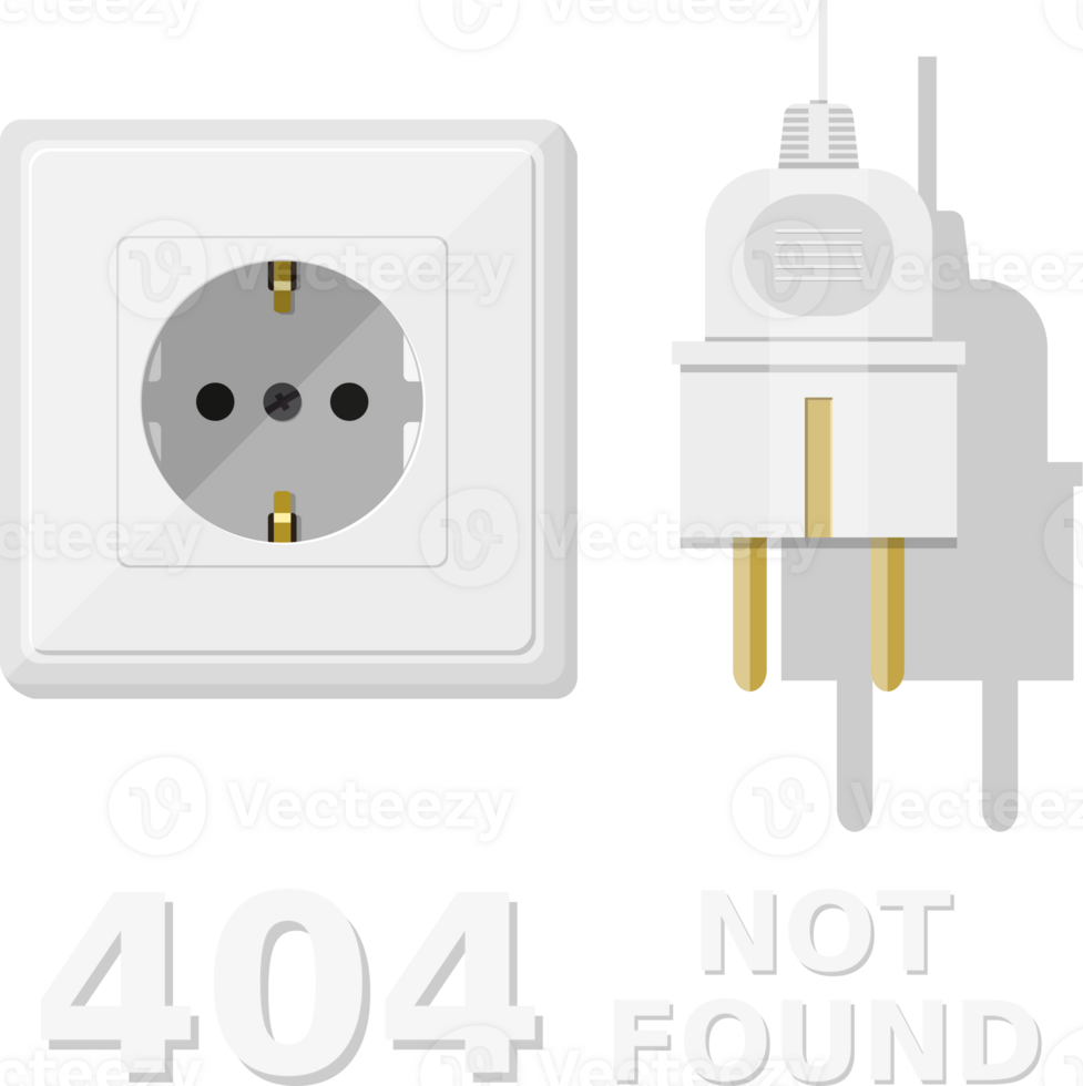Electrical plug is unplugged into the socket. png