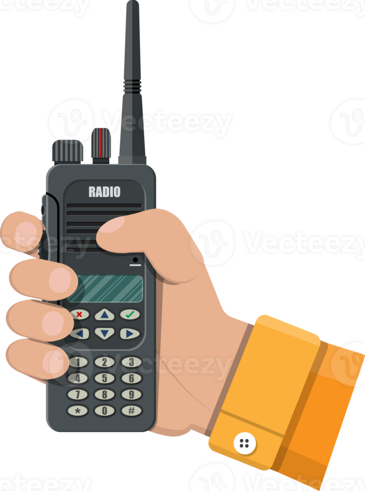 Modern portable handheld radio device png