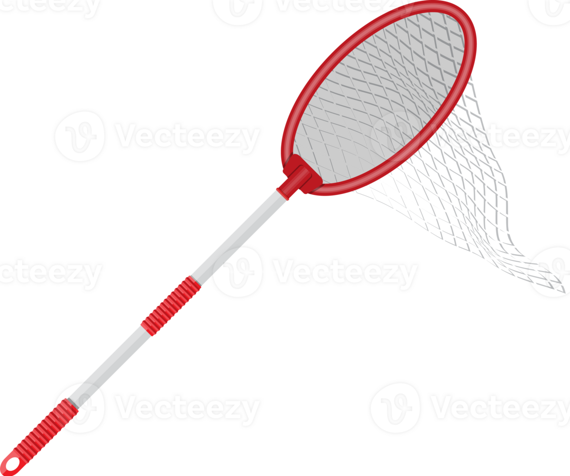 Butterfly net with plastic handle png
