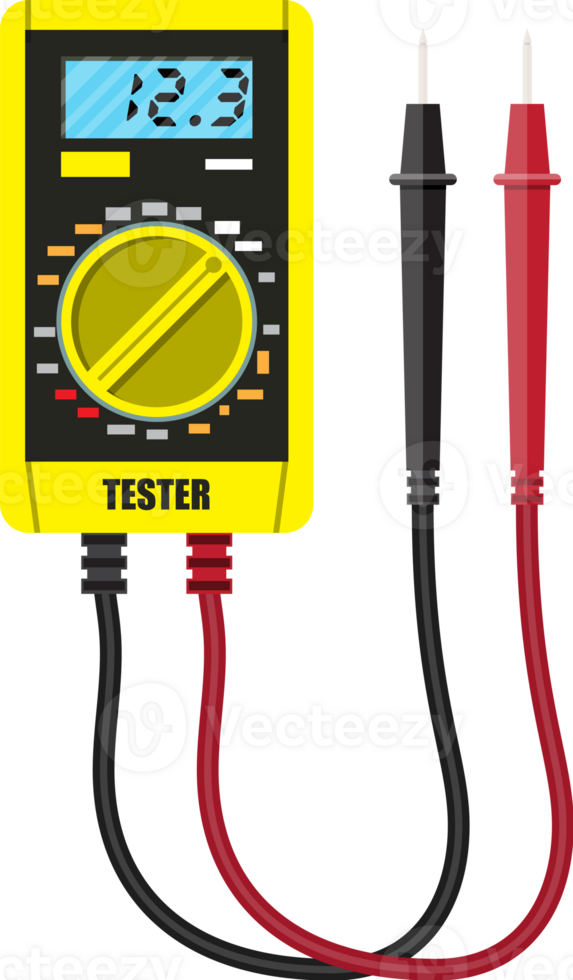 Digital multimeter with measuring probe. png