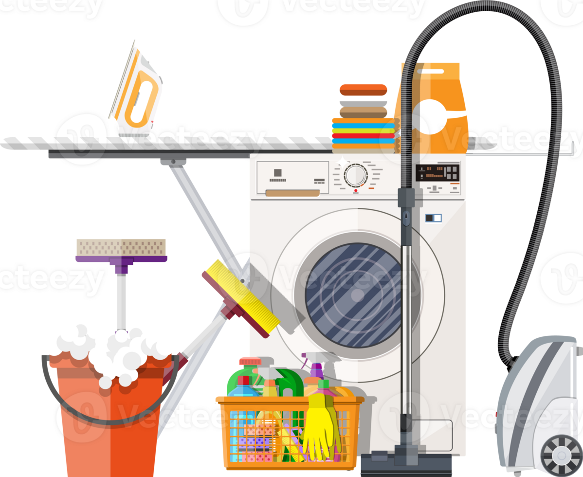 Cleaning and laundry room png