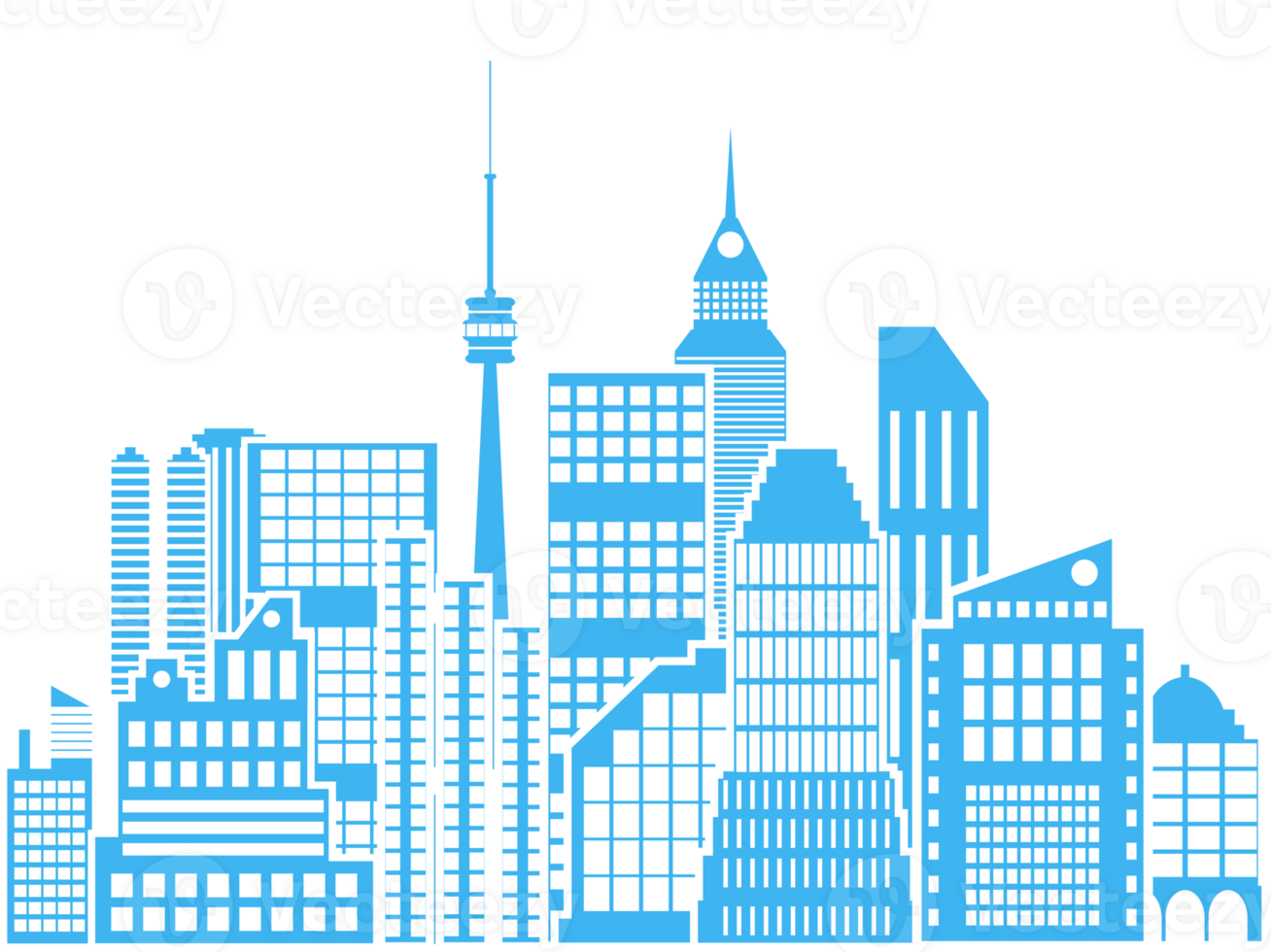 City skyline cityscape png