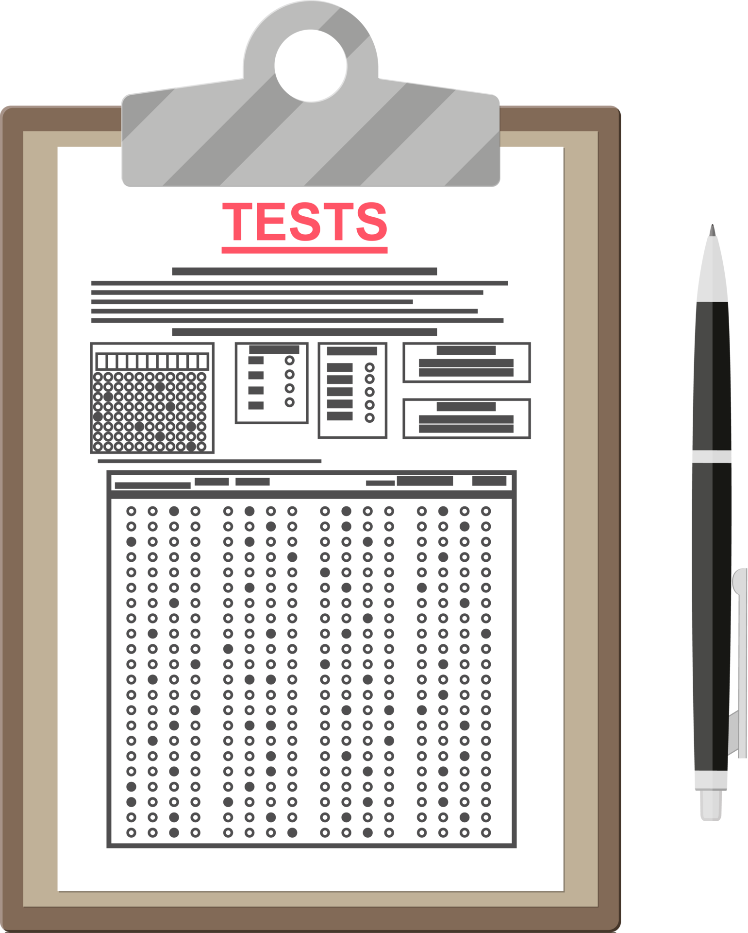 Clipboard With Exam Test Answer Sheet And Pen 35858006 PNG clipboard-with-exam-test-answer-sheet-and-pen-35858006-png
