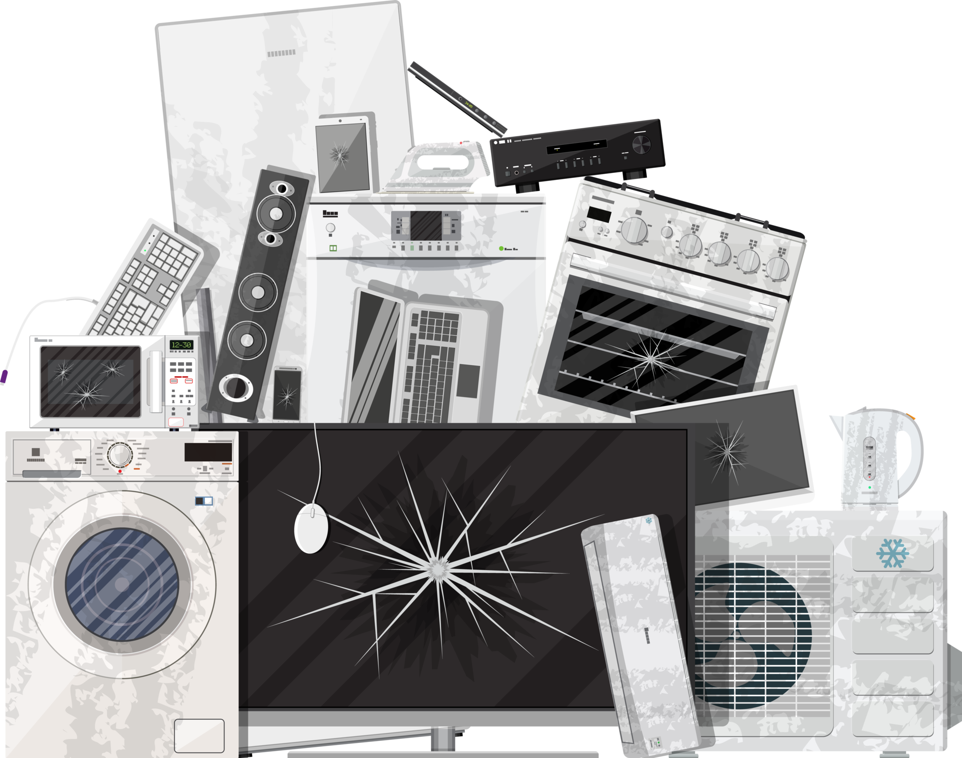 E waste Electrical And Electronic Equipment Pile 35858042 PNG e-waste-electrical-and-electronic-equipment-pile-35858042-png