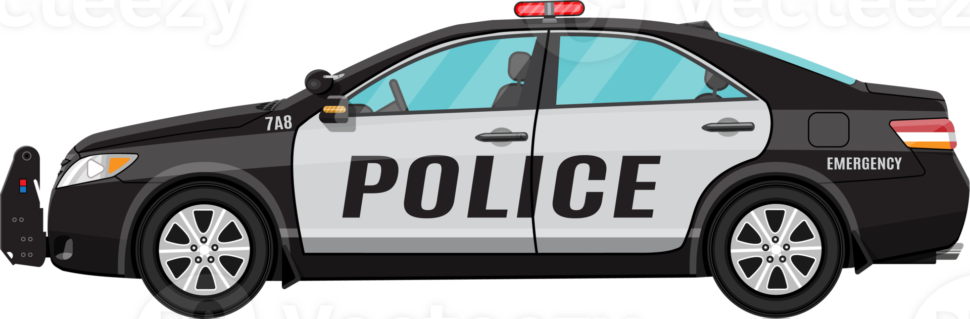Police car side view 35858067 PNG