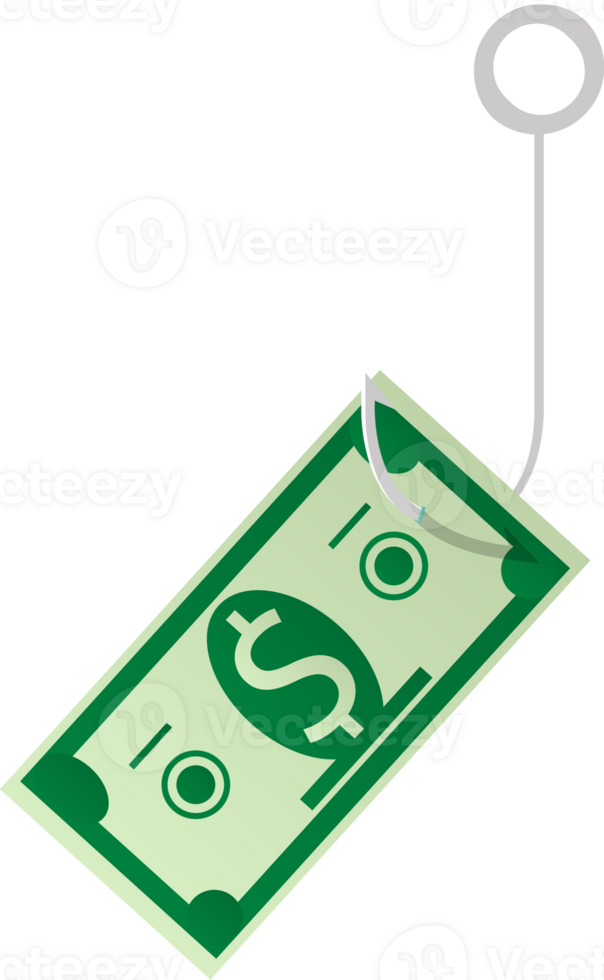 dollar Aan visvangst haak png