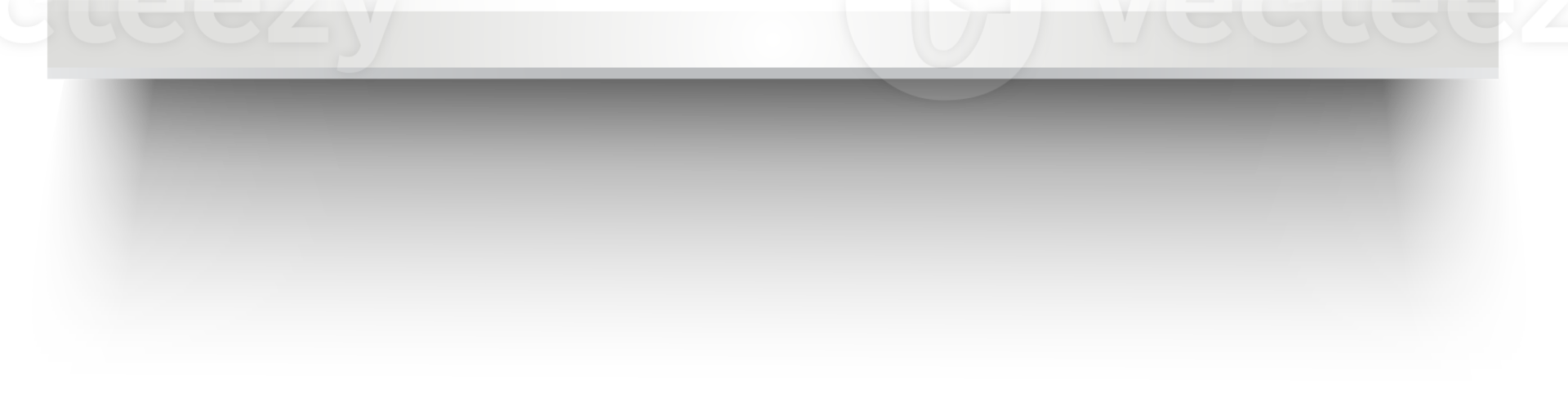 Empty white shelves png