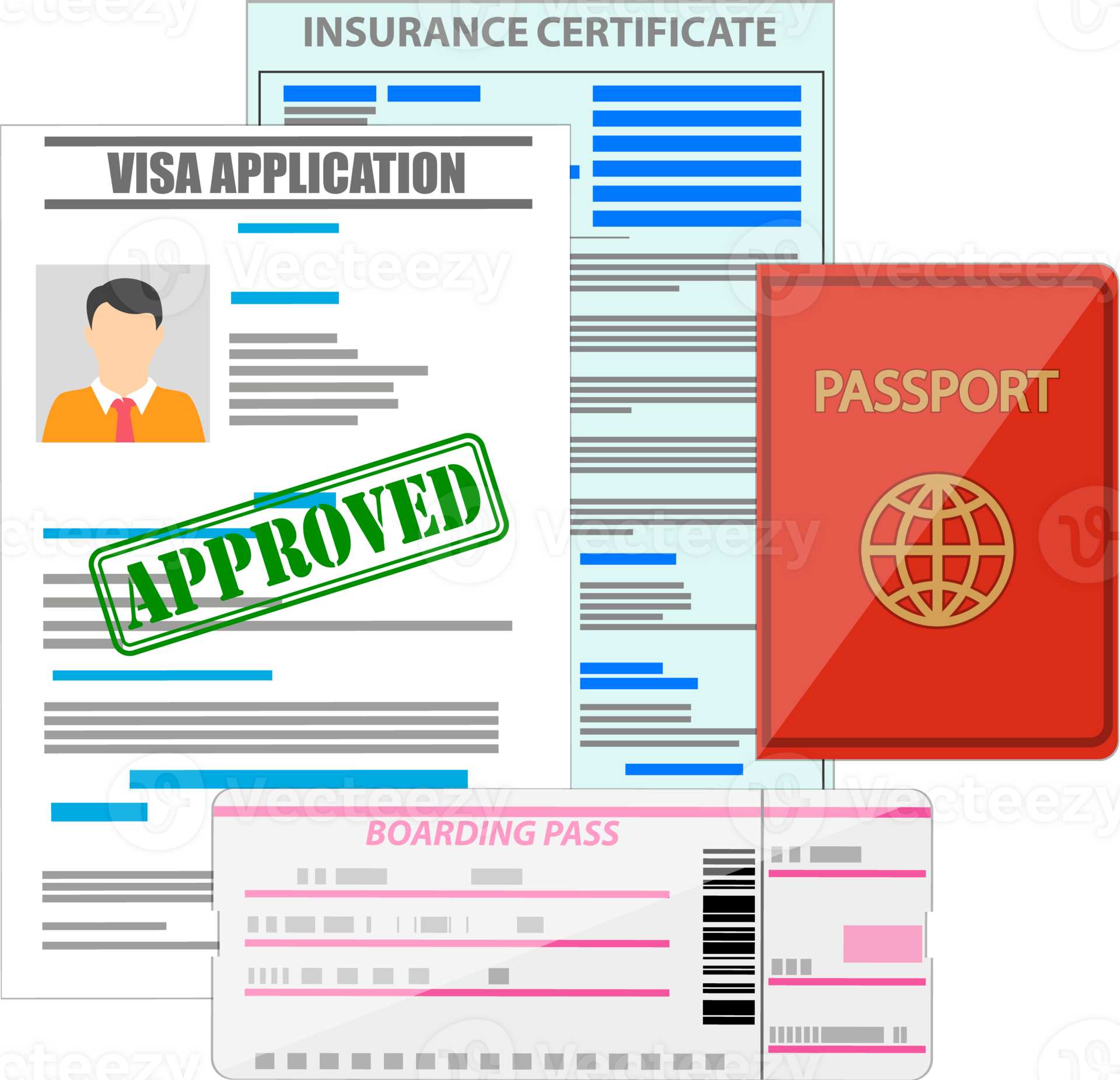 Travel documents concept 35858298 PNG