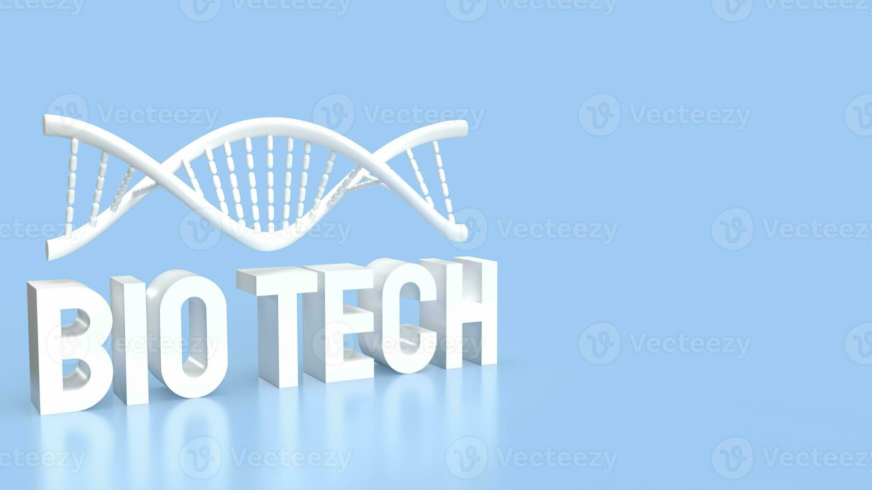 The Biotech and DNA for sci or technology concept 3d rendering photo