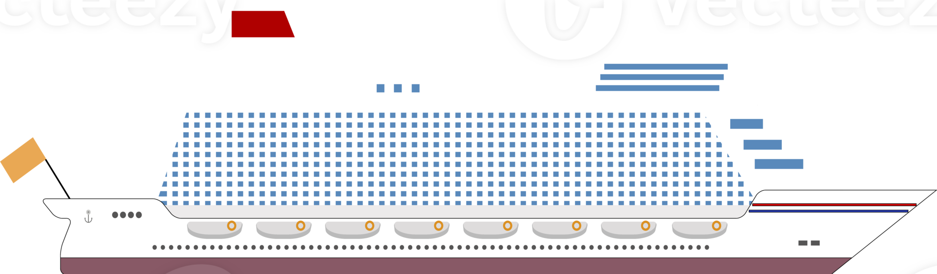 Nautical cruise tourist liner png