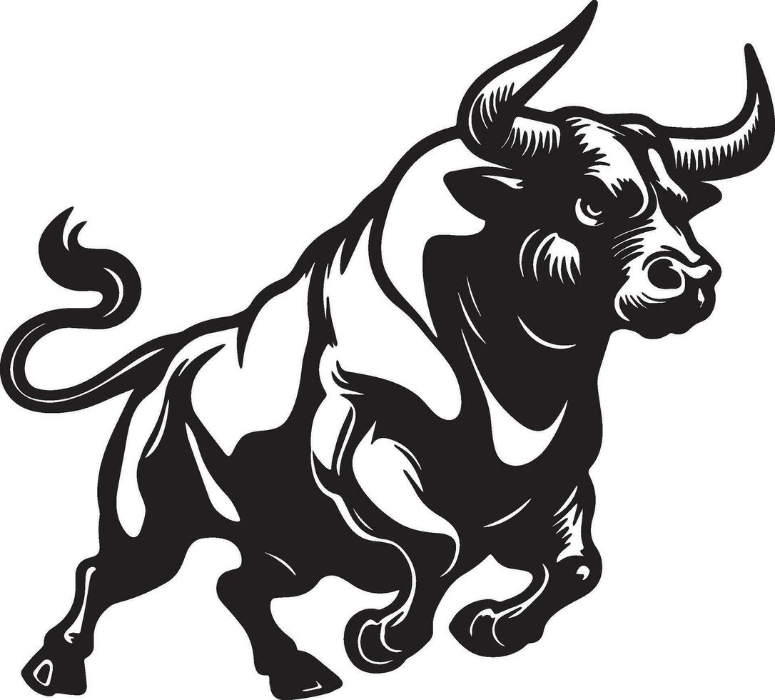 Buffalo Sketch Drawing. vector