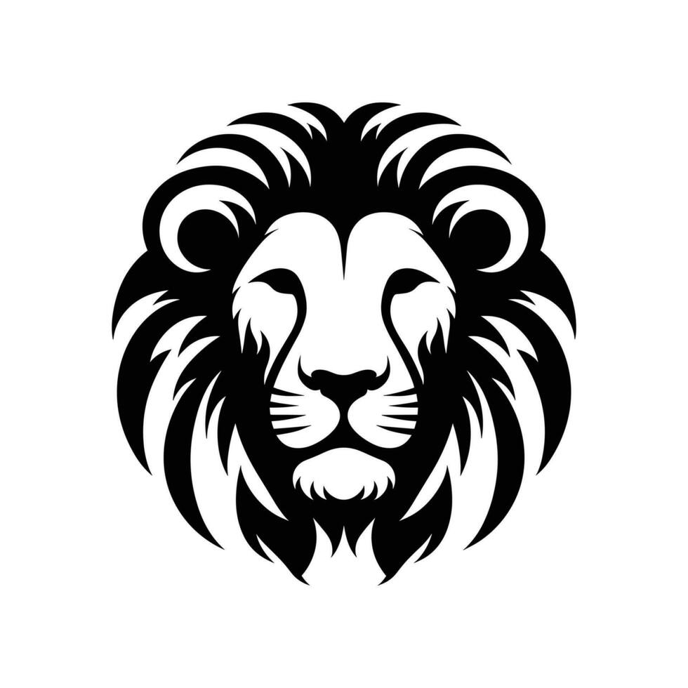 vector gráfico de león rostro, logo icono en un blanco fondo, eps formato