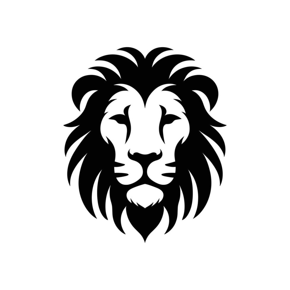 león cabeza icono en vector, ilustración en aislado antecedentes con eps formato vector