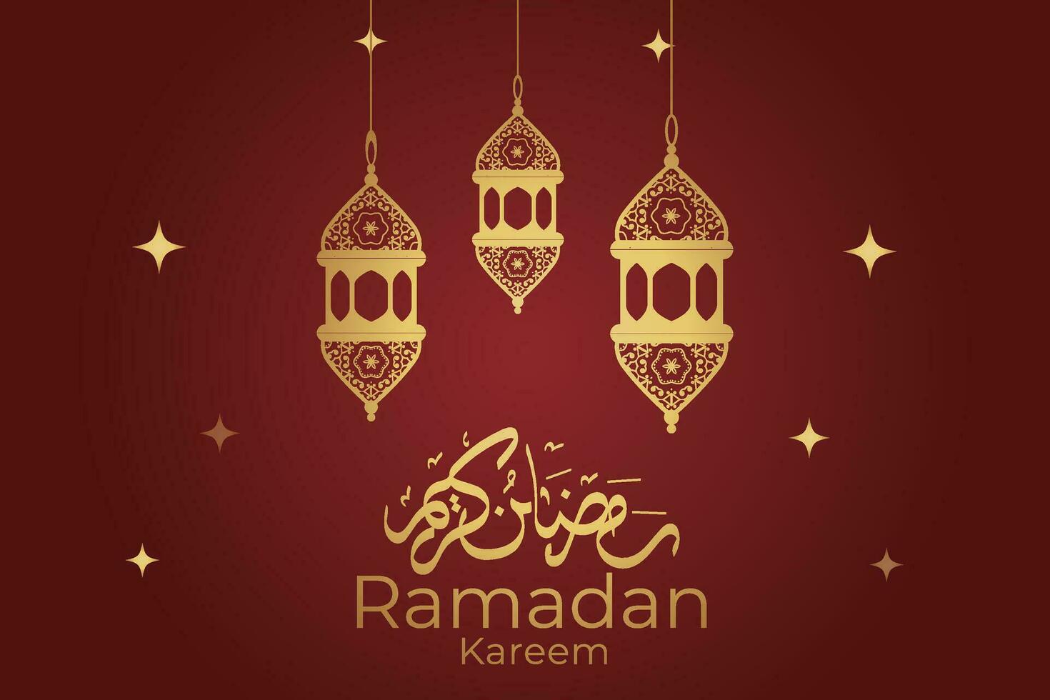 eid mubarak greeting card with crescent and mosque vector illustration