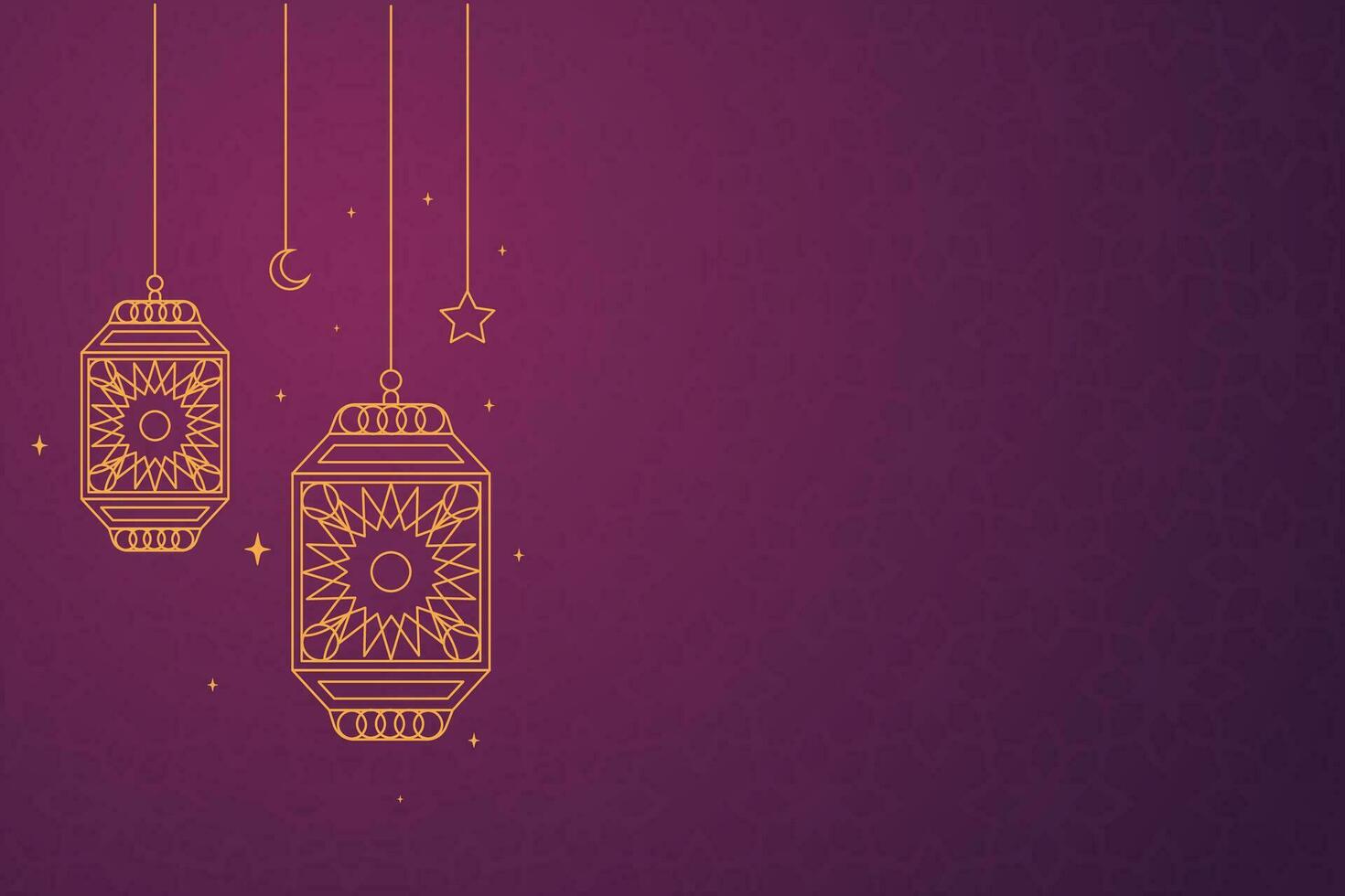 eid al-fitr mubarak greeting card with mosque and arabic text vector