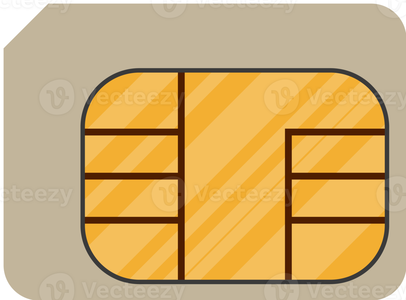 Modern sim card png